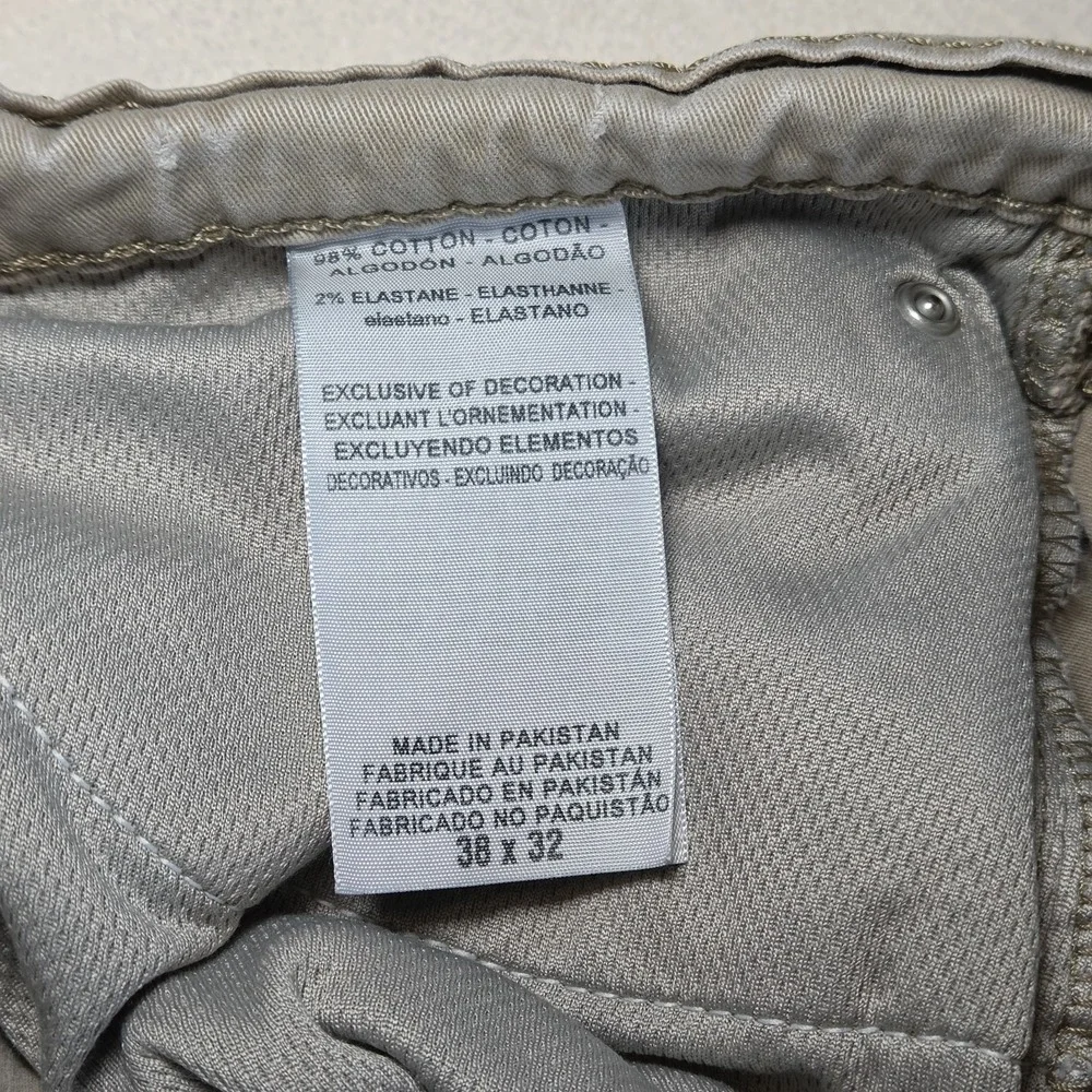 DENIZEN LEVI'S 231 Athletic Fit Jeans Mens 38x29 (38x32) Beige Denim Chinos